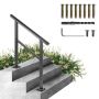 Balustrada schodowa zewnętrzna aluminiowa 91,4x88,9 cm o kącie 0–50°