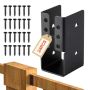 Concealed steel beam bracket 49x92 mm with screws, 24 pcs.