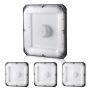 4 lampy sufitowe LED, 80 W, 5000 K, IP65, 256 x 256 mm