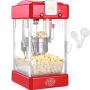 Maszyna do popcornu stołowa, 300 W, czerwona, pojemność 4 qt, z drzwiczkami PP