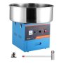 Electric cotton candy maker 1000W, stainless steel bowl, blue