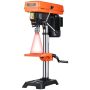 Bench drill press, 254 mm, 550 W, variable speed, 0-45° tilting table, for wood and metal