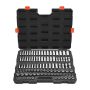 Socket set 104 pcs. 6–24 mm, CR-V steel, for mechanics