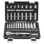 Zestaw nasadek 44 szt., 9,5 mm, SAE i metryczne, stal CR-V
