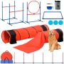 Dog agility training equipment, 7-piece set with obstacles