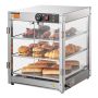 Podgrzewacz do żywności 3-stopniowy, 800 W, oświetlenie, pojemność 90 l