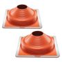 Roof pipe sealing nozzles, silicone, metal base, 6-16 cm