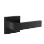 Fake door handle, single-sided non-rotating, matte black, square, universal