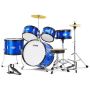 Children's drum set, 5 pieces, 16 inches, blue