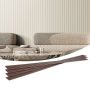Wooden acoustic wall panels, 8 pcs, 96x6 inches, white, matte