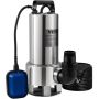 Submersible water pump, 1300 W, 20000 l/h, stainless steel and cast iron, with float switch, for garden ponds and swimming pools