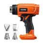 Cordless heat gun DEWALT 20 V, 6 temperatures, LED, 4 nozzles
