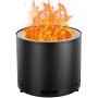Portable Outdoor Fire Pit-Stove, SUS430 Stainless Steel, 12.6x15 Inch, Wood Burning Fireplace