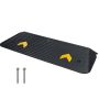 Rubber wheelchair ramp, 3.8 cm high, non-slip, 15,000 kg load capacity