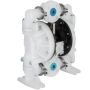 Pneumatic double diaphragm polypropylene pump, 25.4 mm, 113 l/min, for chemical and industrial applications