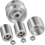 Belt sander wheel set 2"x72", aluminum, complete