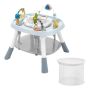 Baby interactive activity center with 360° rotating seat and adjustable height, musical play table 6+ months.