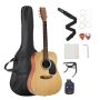 Futerał na gitarę akustyczną typu dreadnought, 41 cali, naturalny, dla początkujących