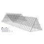 Portable chicken tunnels for backyard and outdoor use, 287x78.7x24.2 cm, 2 sets