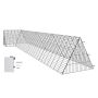 Portable Chicken Tunnels for Backyard with Corner Frames, 157.5x39.4x24.2 inches