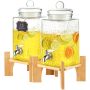 Beverage dispenser 1.5 gallon with stand and stainless steel tap