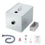 Grease Trap, 3.6 kg, Under Sink, Stainless Steel, 2.8 GPM Oil Separator