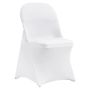 Spandex folding chair covers, white, 100 pcs., washable
