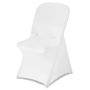 White Stretch Chair Cover Set, Polyester and Spandex, 30 Pieces, Up to 33.86 cm High