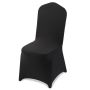 100 pcs. black stretch polyester and spandex chair covers, up to 20x17x37 cm