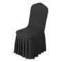 30 pcs. black stretch polyester and spandex chair covers, up to 20x18x37 cm