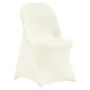 Stretchy spandex folding ivory chair covers, 50 pcs.