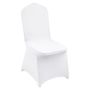 Stretchy white spandex chair covers, universal, 200 pcs.