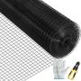 Galvanized steel wire fence, 16 gauge vinyl coated mesh, for garden and animal enclosures