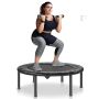 Składana mini trampolina fitness, 36 cali, do użytku wewnątrz i w ogrodzie