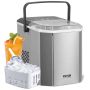 Portable ice maker 9 cubes, self-cleaning, with scoop and basket
