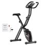 Foldable Magnetic Upright Stationary Bike with LCD Monitor