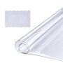 Clear PVC table cover 36x72 inches, 1.5 mm thick