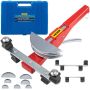 Copper pipe bender for HVAC pipes, ratchet with rotary mechanism, 1/4"–7/8"