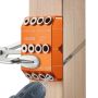 Portable aluminum alloy drill guide for 30/45/90° angles (4 sizes)