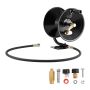 Pressure Washer Hose Reel, 15.2m x 9.5mm, Heavy Duty, 4000 PSI, Wall/Floor/Truck Mounted