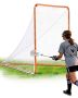 Bramka do lacrosse'a ze stalową ramą, 6'x6', przenośna, pomarańczowa