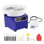Ceramic wheel with pedal, 27.9 cm, 450 W, blue