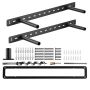 Hidden floating shelf brackets, 2 pcs., 68 kg, 22x6.2 cm