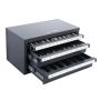 Steel end mill dispenser cabinet 29 compartments, 1/8"–1"