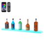 LED Lighted 1 Tier 40 Inch Acrylic Wall Mounted Liquor Display Stand