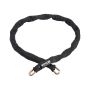 Zapięcie łańcuchowe do roweru, 5,91 stopy, stal, kolor czarny, 9,5 mm