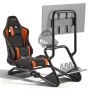 Stojak na kierownicę wyścigową z podstawką pod monitor, solidny uchwyt na kierownicę symulatora, odpowiedni do kierownic Logitech i Thrustmaster