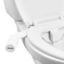 Bidet toaletowy, bez prądu, z dwiema dyszami, regulowanym ciśnieniem wody, biały