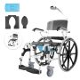 Shower trolley for disabled people, 17.5 inch aluminum