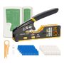 Zestaw zaciskarek VEVOR HT-6088, 50 złączy i 50 końcówek, 23 × 12 × 7 cm